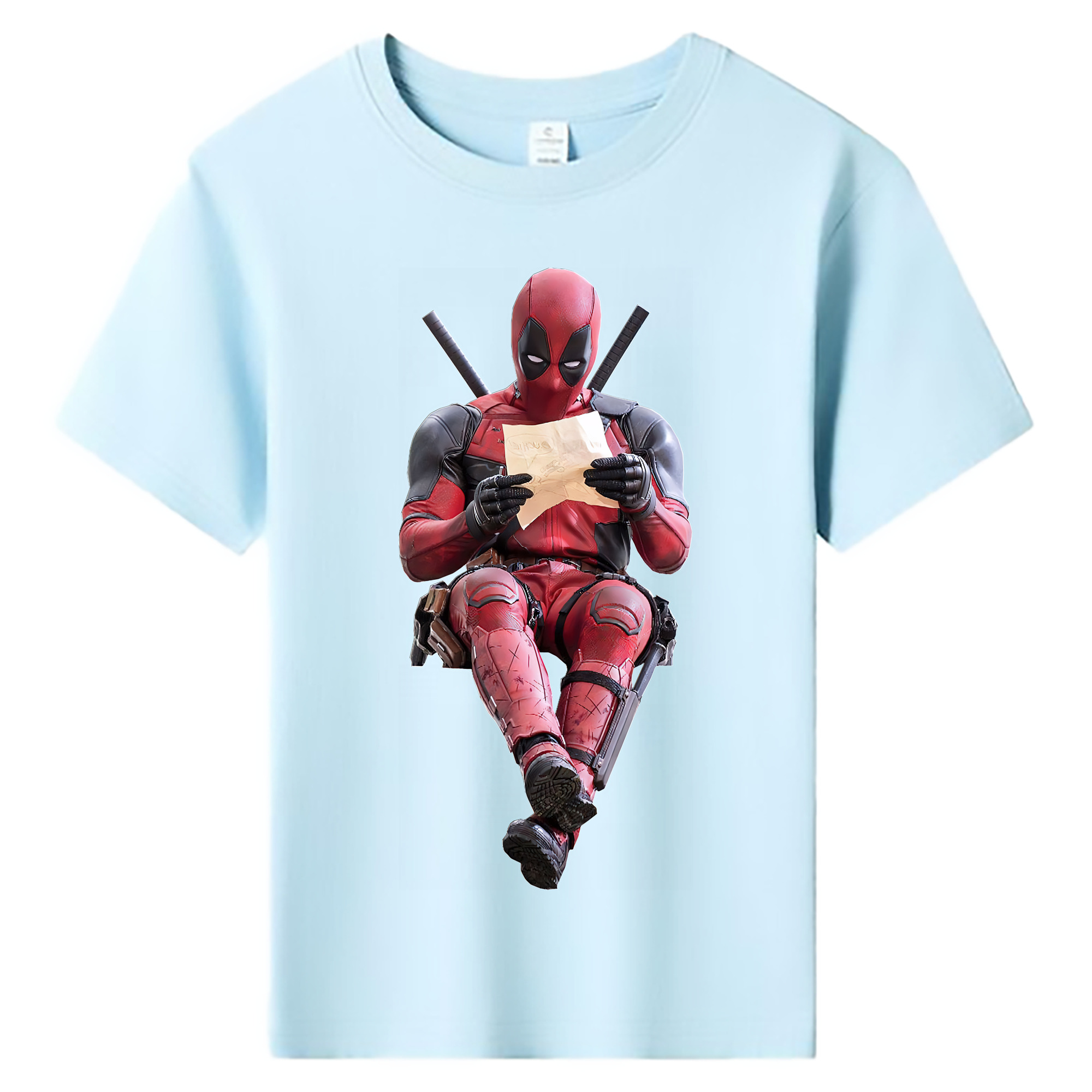 （画像用） Deadpool デッドプール 綿100％キッズTシャツ（フロントプリント）